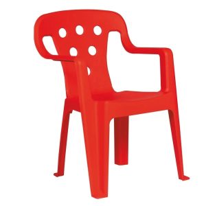 Silla de plastico infantil con apoya brazos Mor