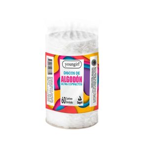 Discos de algodon ultra compactos 60 unidades Youngirl