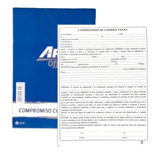 Compromiso Compra Venta Art Office X1