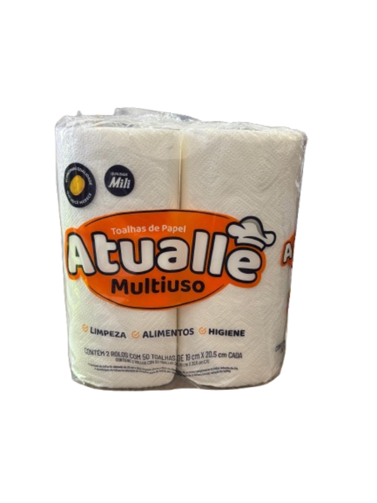 Toalla de papel de Cocina Atualle 2 rollos 100 toallas