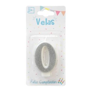 Vela numero glitter numeros