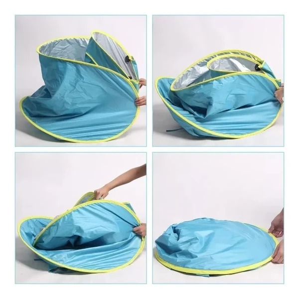 Carpa Playa Con Piscina Para Niños Plegable - Imagen 2