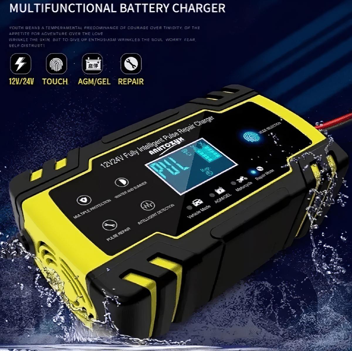 Cargador De Batería FOXSUR / 12V-8A / 24V-4A - Imagen 3