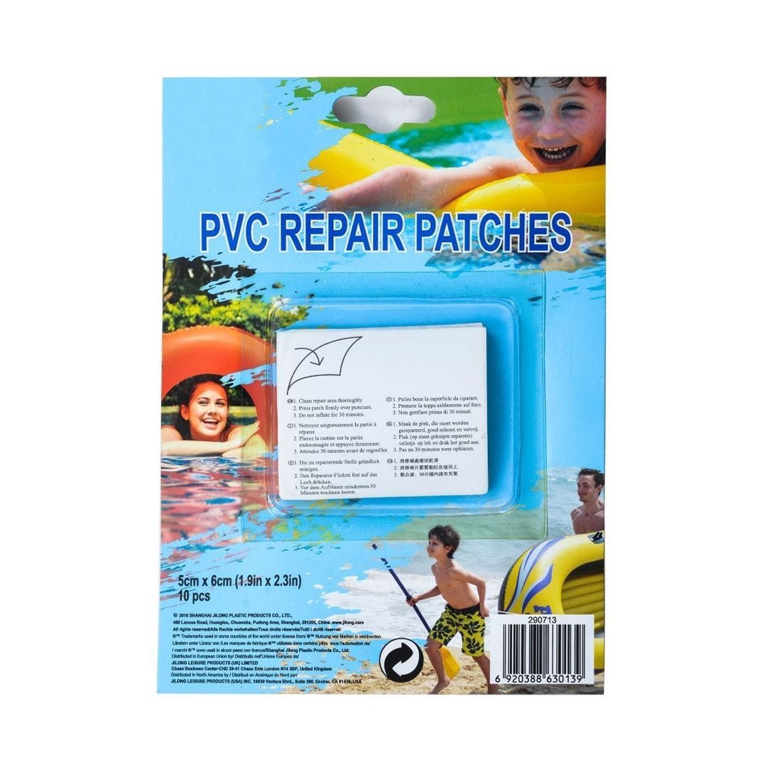 Kit de parches para reparacion de inflables 10 piezas 5x6cm SUNCLUB