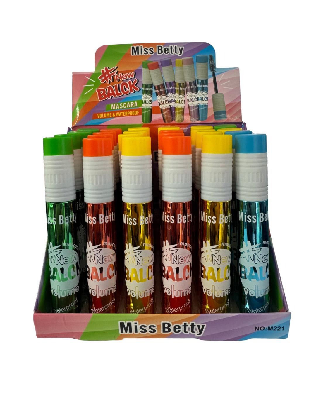 MASCARA DE PESTAÑAS WATERPROOF MISS BETTY NEW BLACK