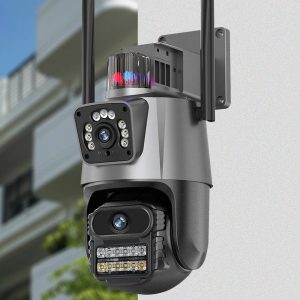 Camara de seguridad Doble lente 3mp app icsee