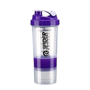 Botella Deportiva con Revolvedor y espacio extra 550ml Spider Bottle