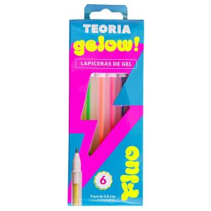 Lapicera en gel teoria x6 GELOW! varios modelos