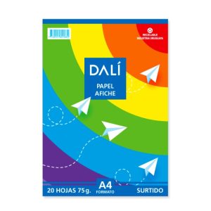 Papel Afiche a4 20 Hojas surtidos DL