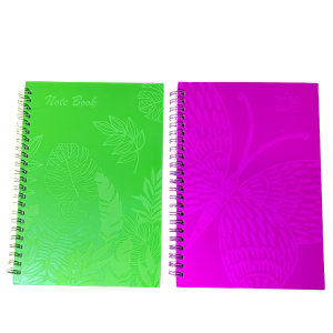 Cuaderno con espiral 80h tamaño a5 Tapa dura con diseño