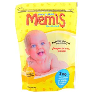 Toallitas Húmedas Memis 100 Unidades