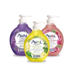 Jabón Liquido Con dispensador Aval 400 Ml