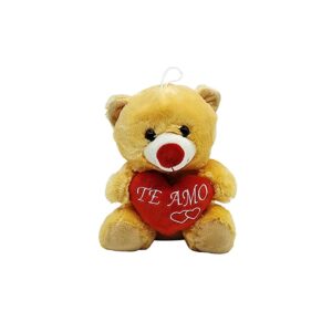 Peluche oso con corazon te amo varios colores