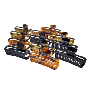 Pinza de pelo grande varios colores ovalada