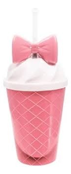 Vaso con forma de helado con sorbito