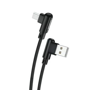 CABLE USB A MICRO USB 90° X70 3A 1MT TRENZADO FONENG