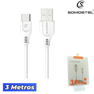 Cable USB A Tipo-C SOMOSTEL 3MT