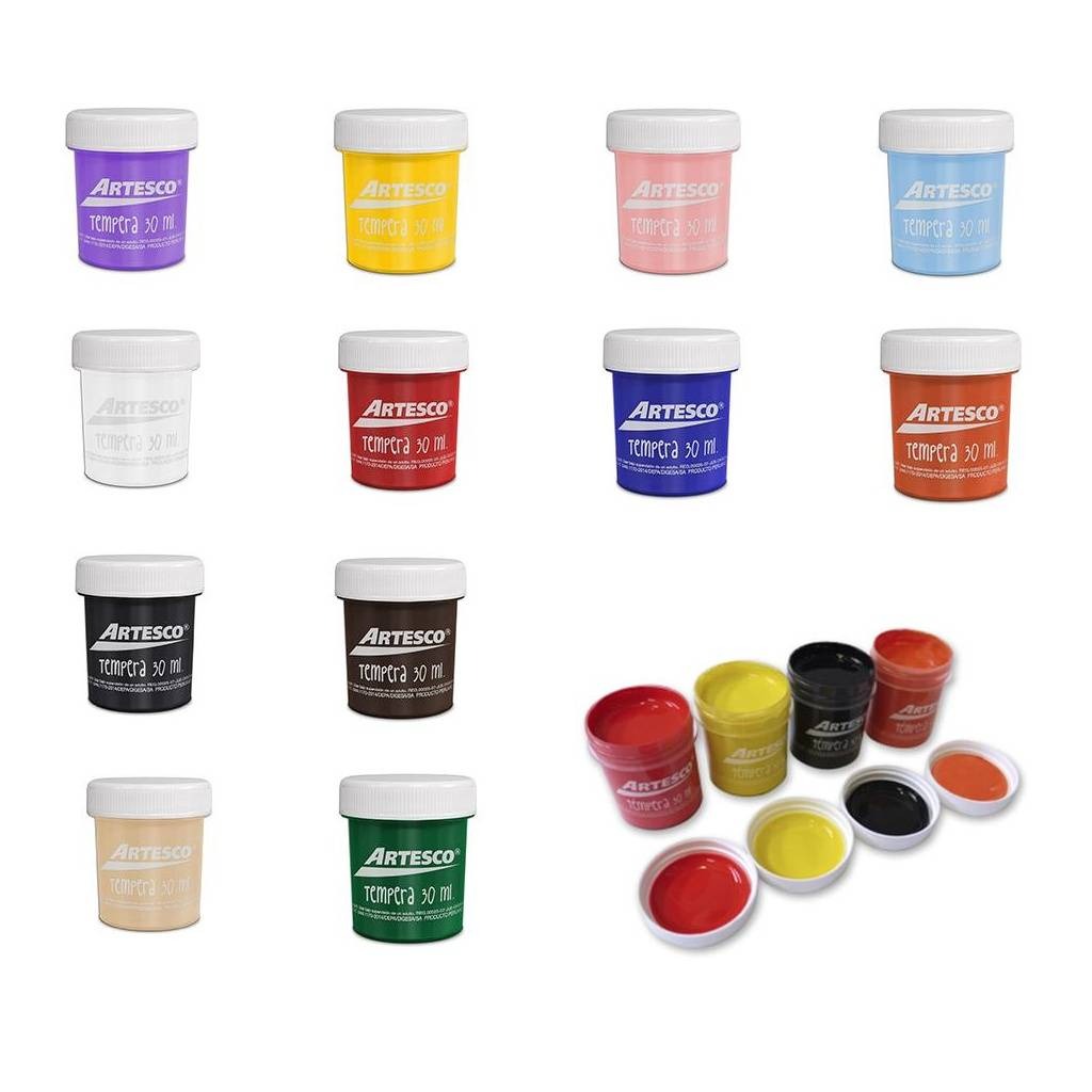 Tempera Artesco 30ml varios colores