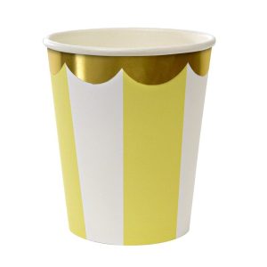 Vaso Descartable Metalizado X10 De Papel
