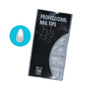 Tips soft gel 100 unidades almendra pre limadas