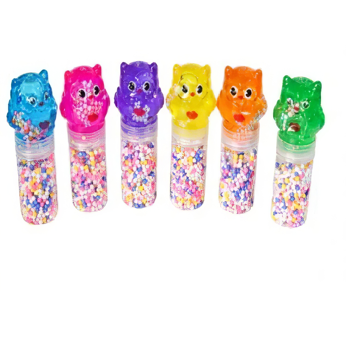 Slime de Buho con bolitas de colores - Imagen 2