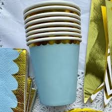 Vaso Descartable Metalizado X10 De Papel - Imagen 3