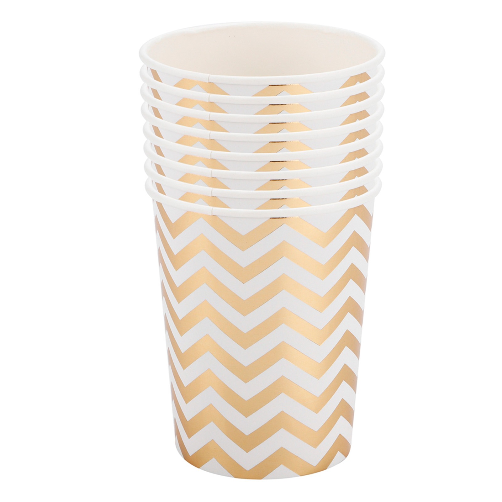 Vaso Descartable Metalizado X10 De Papel - Imagen 4
