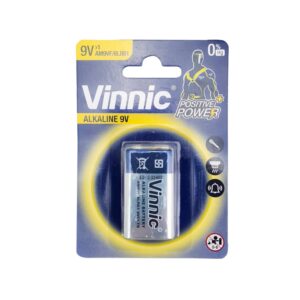 Bateria 9V vinnic alcalina