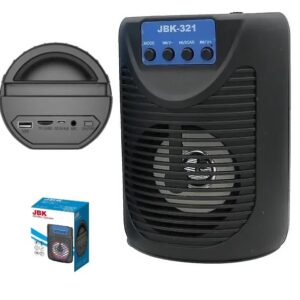Parlante Bluetooth JBK-321 / Radio FM / MicroSD / USB / Luces LED
