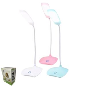 Lampara Luz Led Táctil De Escritorio Flexible / Recargable / 3 Niveles de luz