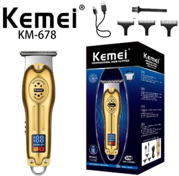 Maquina De Cortar Pelo / Barba Profesional Kemei KM-678 / 5W