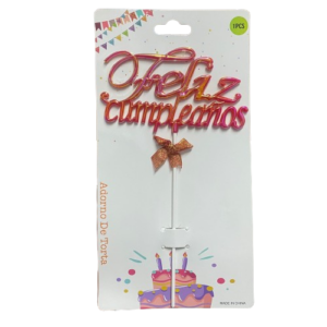 Topper Feliz Cumpleaños New Colores
