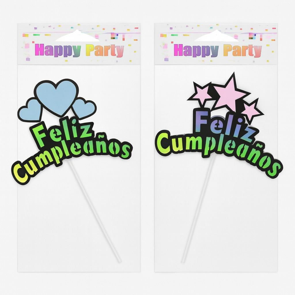Adorno Feliz cumpleaños topper