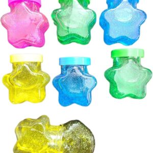 Slime liso varios colores forma de corazon o estrella  x1