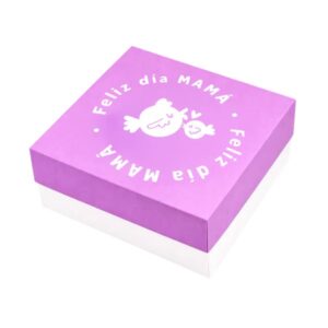 Caja con diseño ¨feliz dia mama ´ 20X20X10