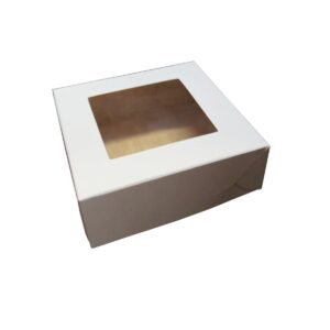 Caja Con Visor Blanca 12x12x4 cm