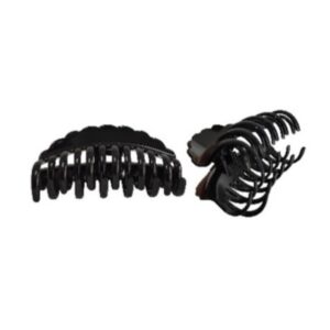 Pinza para pelo doble diente 9x5cm negro o marron