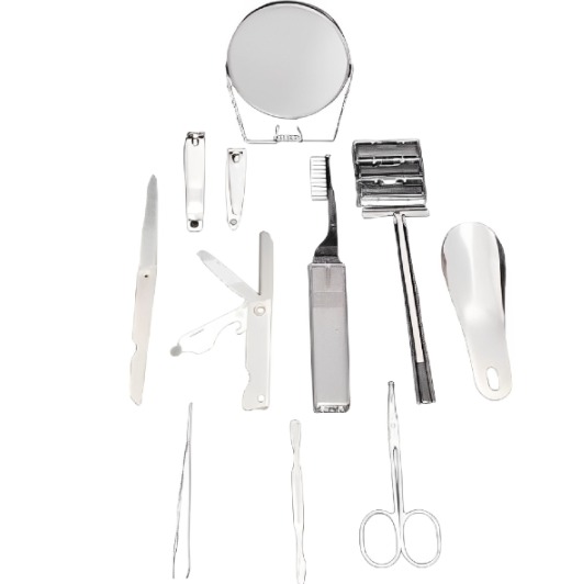 Set Manicura Pedicura 12 En 1 Con Espejo / Con Estuche - Imagen 2