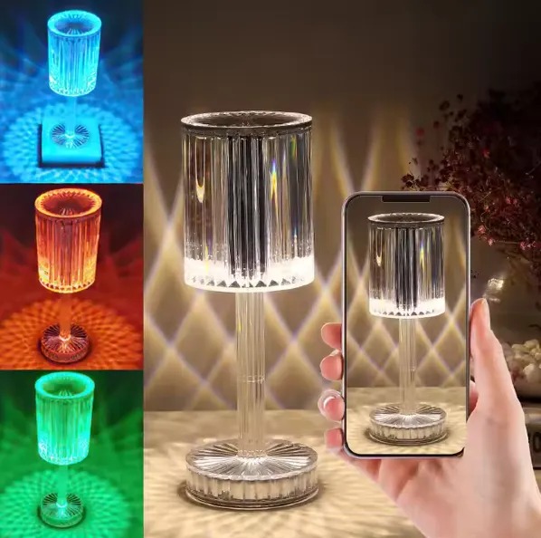 Lampara Portátil RGB Táctil Con Control / A RAYAS - Imagen 2