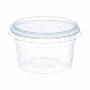 Pote Transparente 250ml De Pp  Con Tapa kit
