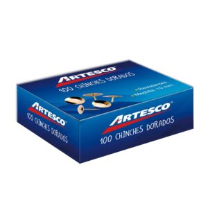 Chinches Artesco 100 Unidades doradas 10mm
