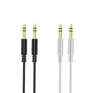 Cable de audio auxiliar 3.5mm BM23 white 1m Foneng