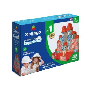 Juegos De Madera 42 Piezas Xalingo Nº1 Brincando De Engenheiro