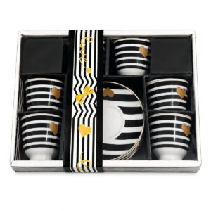 Juego de cafe taza y plato x6 en caja