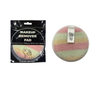 Esponja removedor de maquillaje facial de poliéster reutilizable
