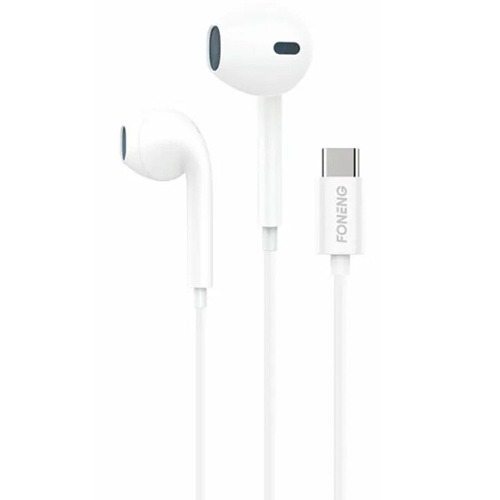 AURICULARES TIPO-C T36 FONENG BLANCO(sin cambio ni devolucion)