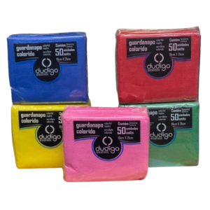 Servilleta x50 unidades de colores 19x21cm dudigo