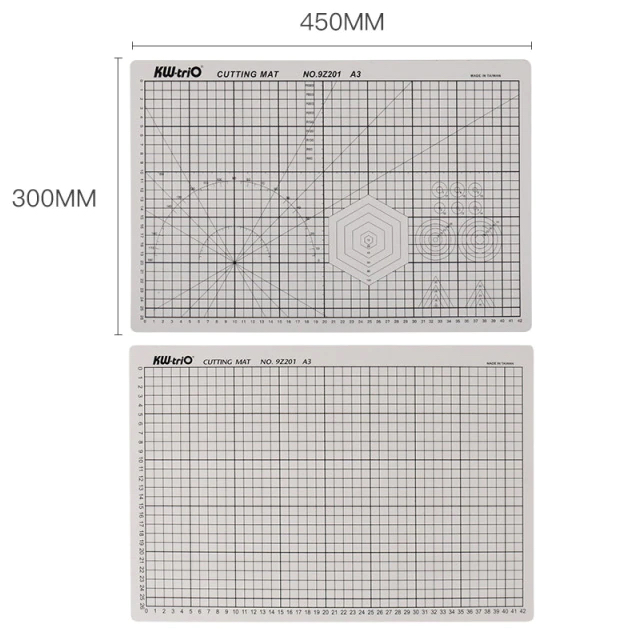 BASE PARA CORTE KW TRIO A3, DOBLE CARA 9Z201DC