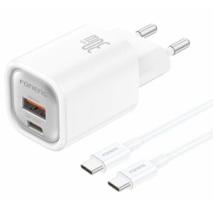 Cargador de pared Tipo C / usb + cable Tipo C EU71 30W FONENG