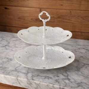 Exhibidor plastico 2 pisos 40cm
